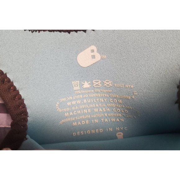 Built NYC Brown Polka Dot Wine Koozie Neoprene Polyester Handles - Picture 3 of 5